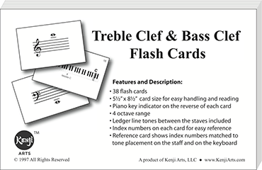 Treble and Bass Clef Flash Cards